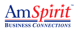 Logo with the text AM Spirit Business Connections.