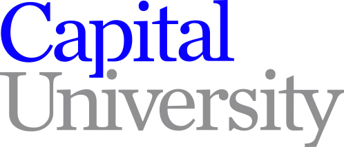 Logo with the text Capital University.