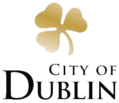 Logo with the text City of Dublin.