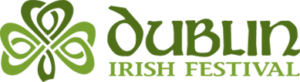 Logo with the text Dublin Irish Festival.