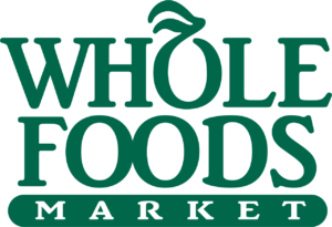 Logo with the text Whole Foods Market.